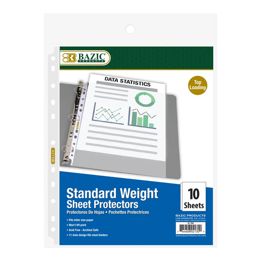 Standard Weight Top Loading Sheet Protectors (10/P