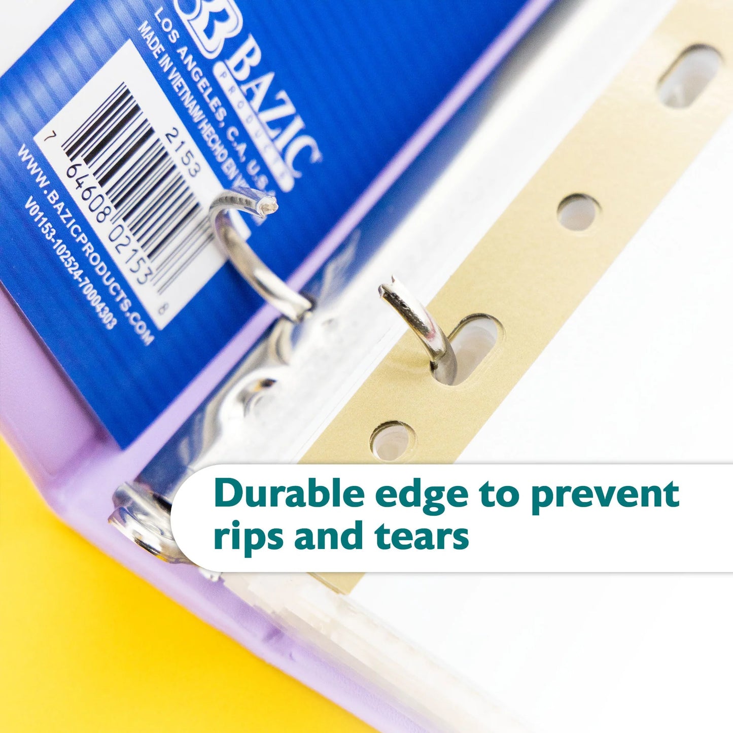 BAZIC White Paper Dividers w/ 8-Writable Color Tabs