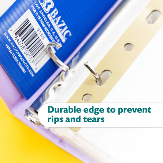 BAZIC White Paper Dividers w/ 8-Writable Color Tabs