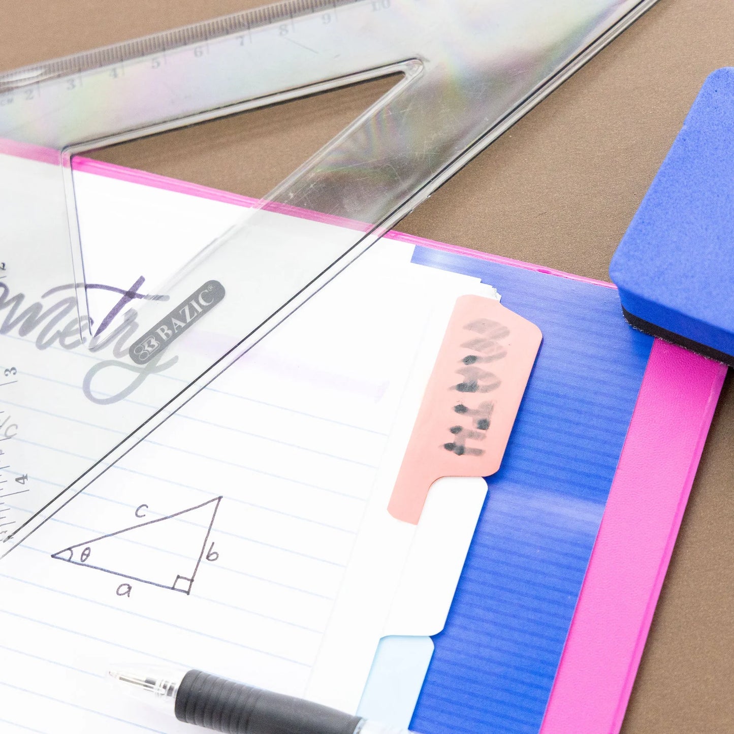 BAZIC White Paper Dividers w/ 8-Writable Color Tabs