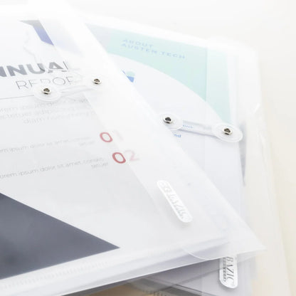CLEAR SIDE LOADING LETTER SIZE STRING ENVELOPE