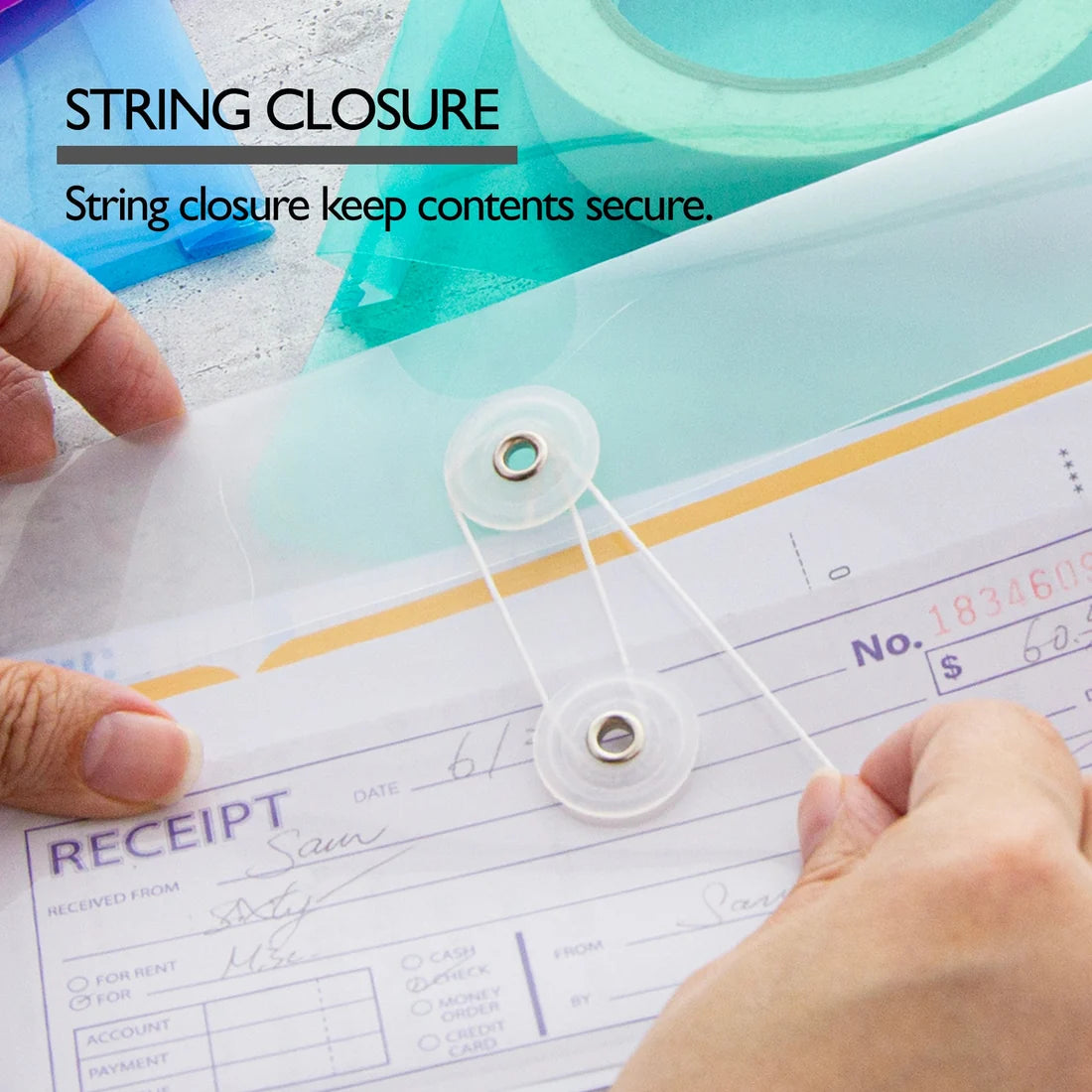 Side Loading |  A4/Letter Size | String Envelope