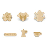 20~25mm Puerto Rico Theme Connectors Bracelet Station Wood Charms and Connector