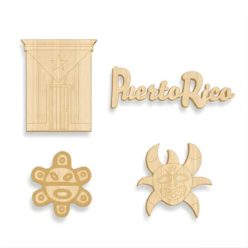 2.5mm Wood Cut Set Boricua (Vejigante)