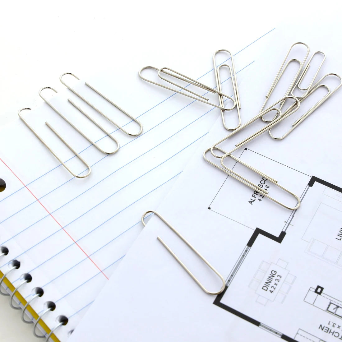 Paper Clips Jumbo Silver PQ.100