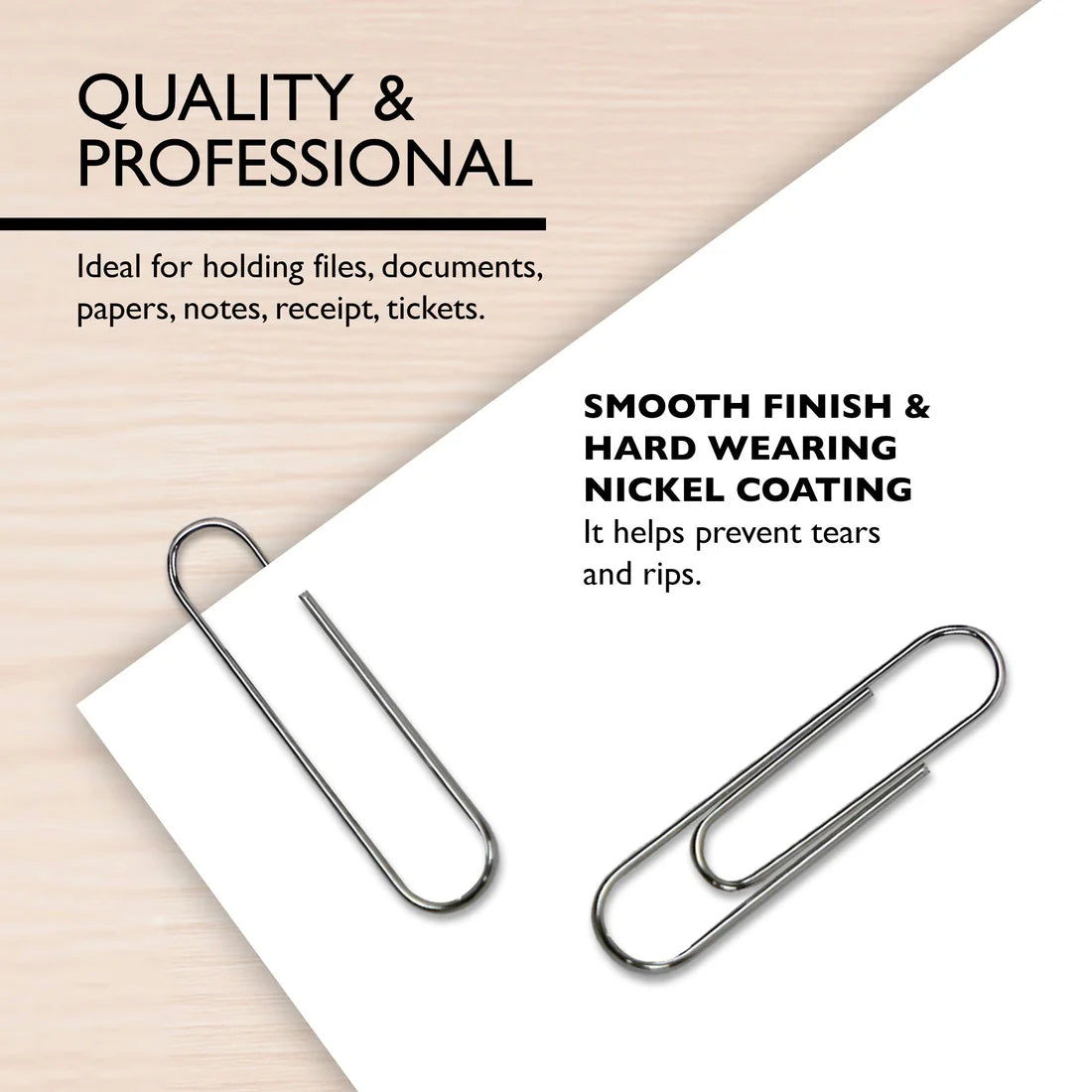 Paper Clips Jumbo Silver PQ.100