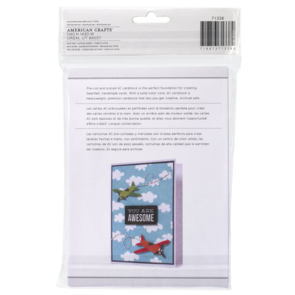 American Crafts A7 Cards | W/Envelopes | 5.25"X7.25" | 12/Pkg