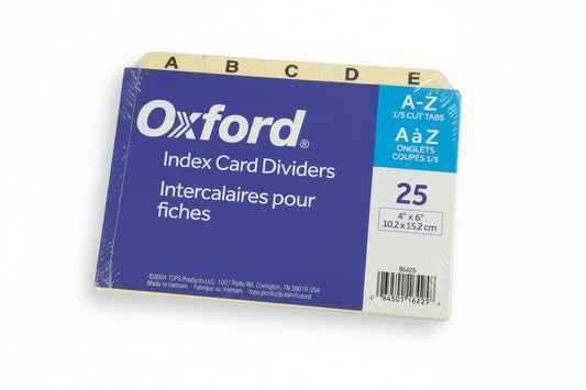 Strong Index Card Guide | 4"x6" | pq.25