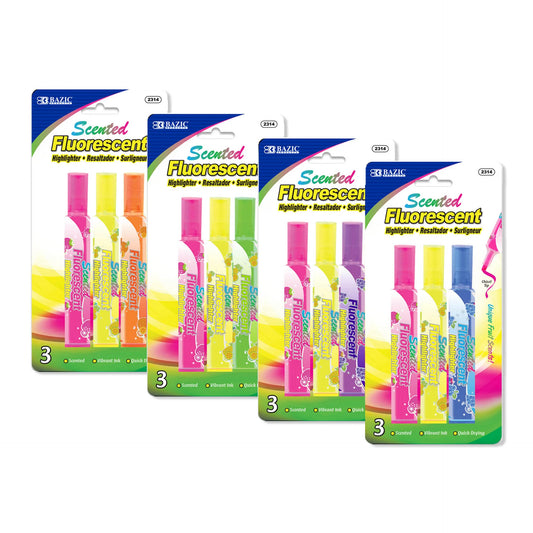 FRUIT SCENTED HIGHLIGHTERS PQT.3