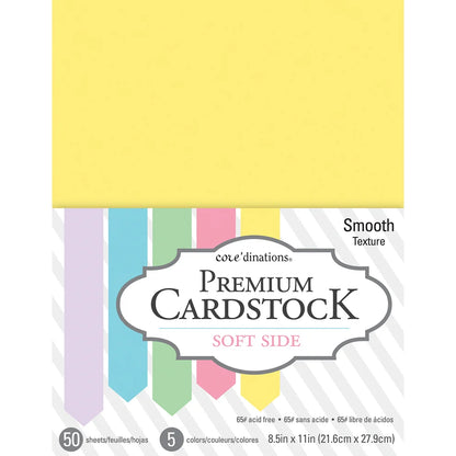 Smooth Cardstock | Assorted Colors| 8.5"X11" | 50 Pk – imagen 1 - JA Riollano