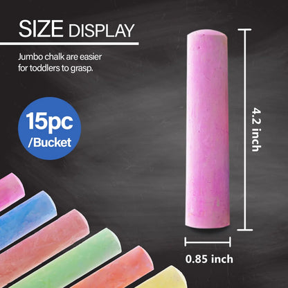 Jumbo Assorted Color Chalk PQ.15