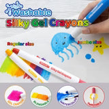 12 Color Jumbo Silky Gel Crayon