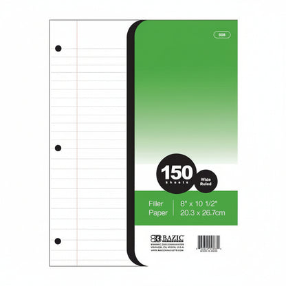 Filler Paper Wide Ruled 150 Sheet – imagen 1 - JA Riollano