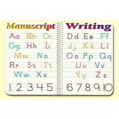 MANUSCRIPT WRITING PLACEMAT
