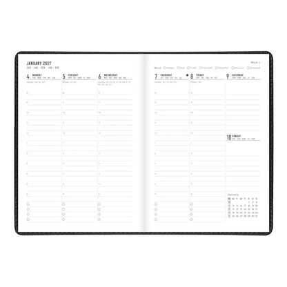 MILANO WEEK TO VIEW APPOINTMENT BOOK BLACK