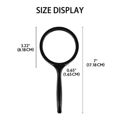 ROUND 2X HANDHELD MAGNIFIER & 4X BIFOCAL INSET 3"