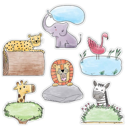 SAFARI FRIENDS DESIGNER CUT-OUTS