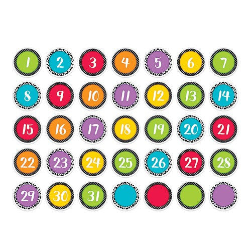 BOLD & BRIGHT CALENDAR DAYS