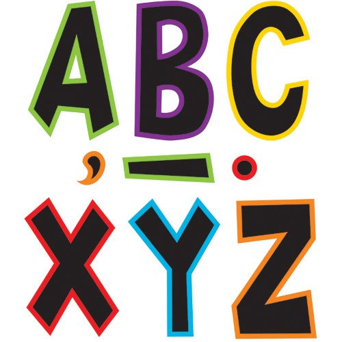ELECTRIC BRIGHTS FUN FONT LETTERS