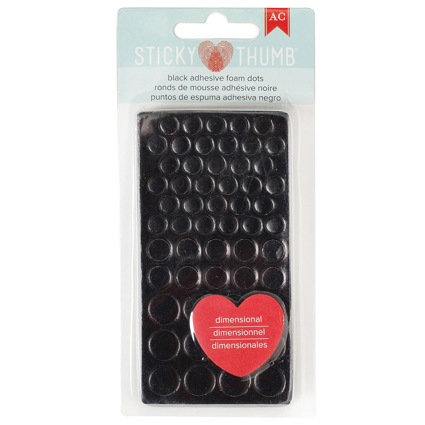 Sticky Thumb Dimensional | Adhesive Foam | 275/Pk