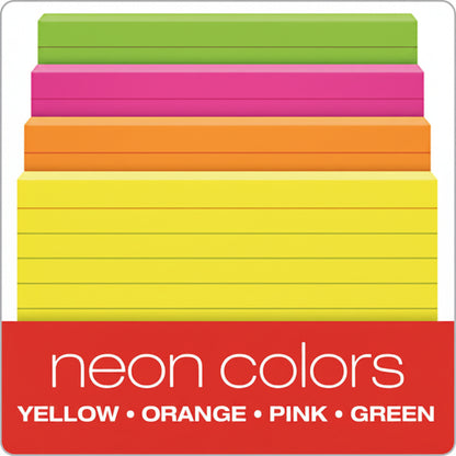 Index Card Ruled Neon 3" X 5" PQ.100 – imagen 2 - JA Riollano