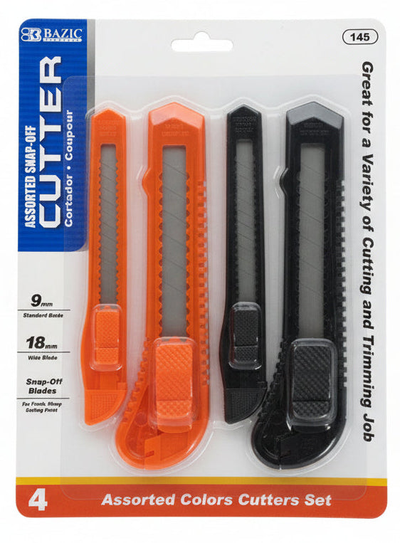 Assorted Color Cutters Set | Cortador 9mm  pq. 4