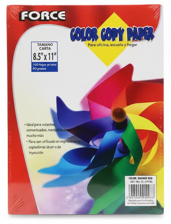 Color Copy Paper | Orange Red | 100 pk