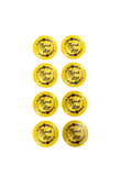 ROUND STICKER (THANK YOU-GOLD) 1IN