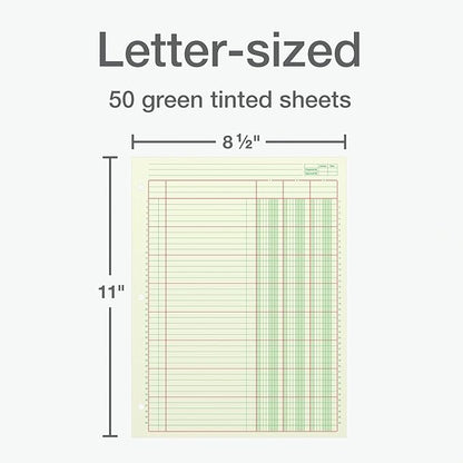 Columnar Analysis Pad, 3 Column, 8 1/2 X 11