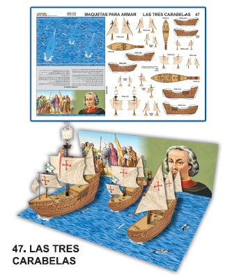 MODELO MAQUETA LAS TRES CARABELAS