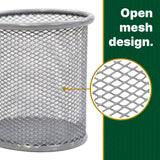 Assorted Color Wire Mesh Pen Cup Holder