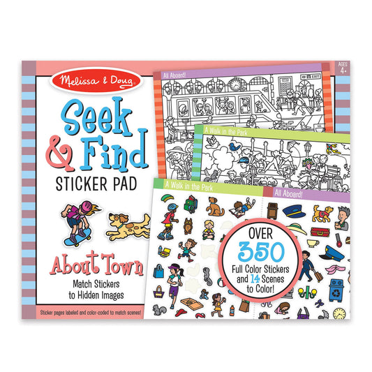 SEEK & FIND STICKER PAD - AROU