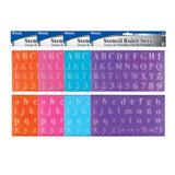 LETTERING STENCIL RULER 20MM SETS PQ.2
