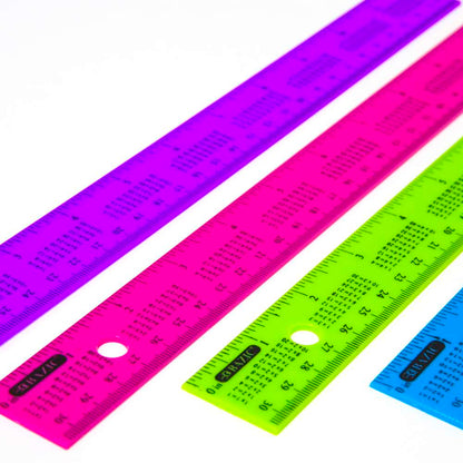 RULER 12" W/MULTIPLICATION PRINT PQ.4