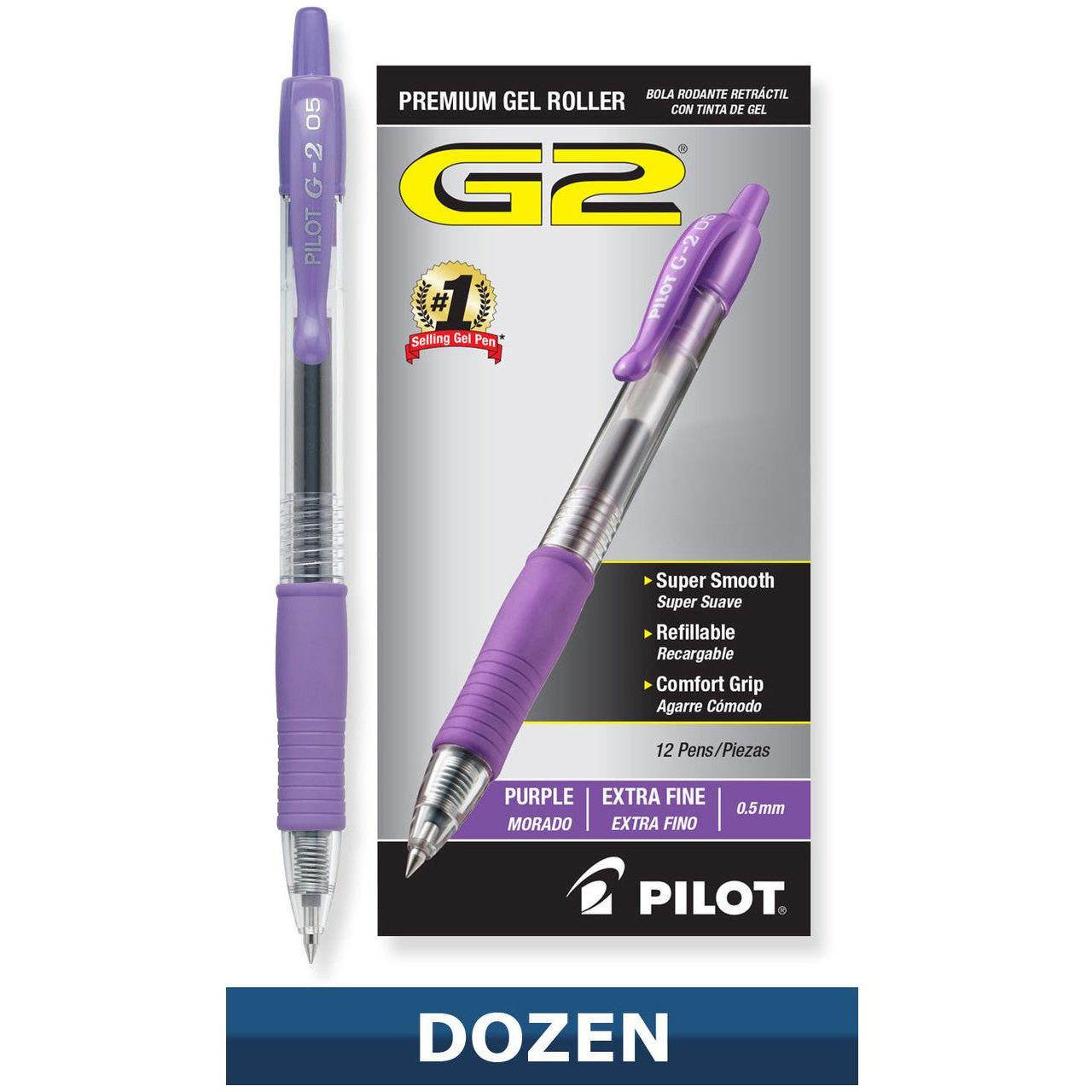 G2 GEL PEN EXTRA FINE .5 PURPLE CJ.12