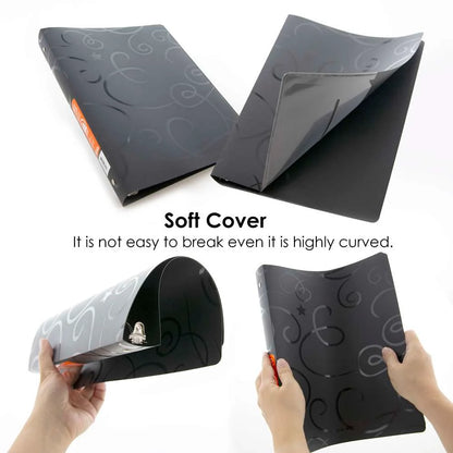 1" Swirl Poly 3-Ring Binder w/ Pocket