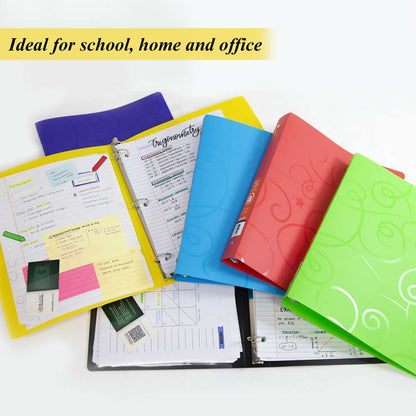 1" Swirl Poly 3-Ring Binder w/ Pocket