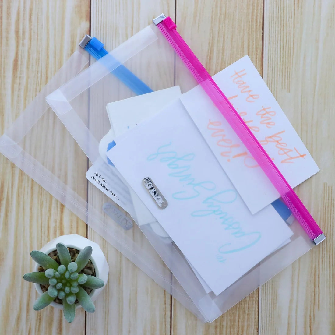 Zip Envelope Coupon/Check Size, Clear