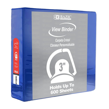 View D-Ring Binder 3" Blue