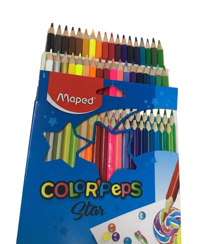 Color' Peps Star | 36 pencils | Lapices de colores en madera | Triangular