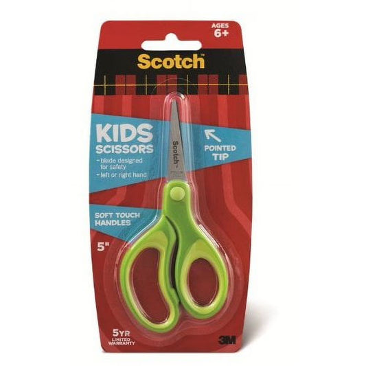 KIDS 5 INCH POINTED SOFT GRIP SCISSOR