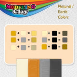 1lb 4NATURAL Color Modeling Clay