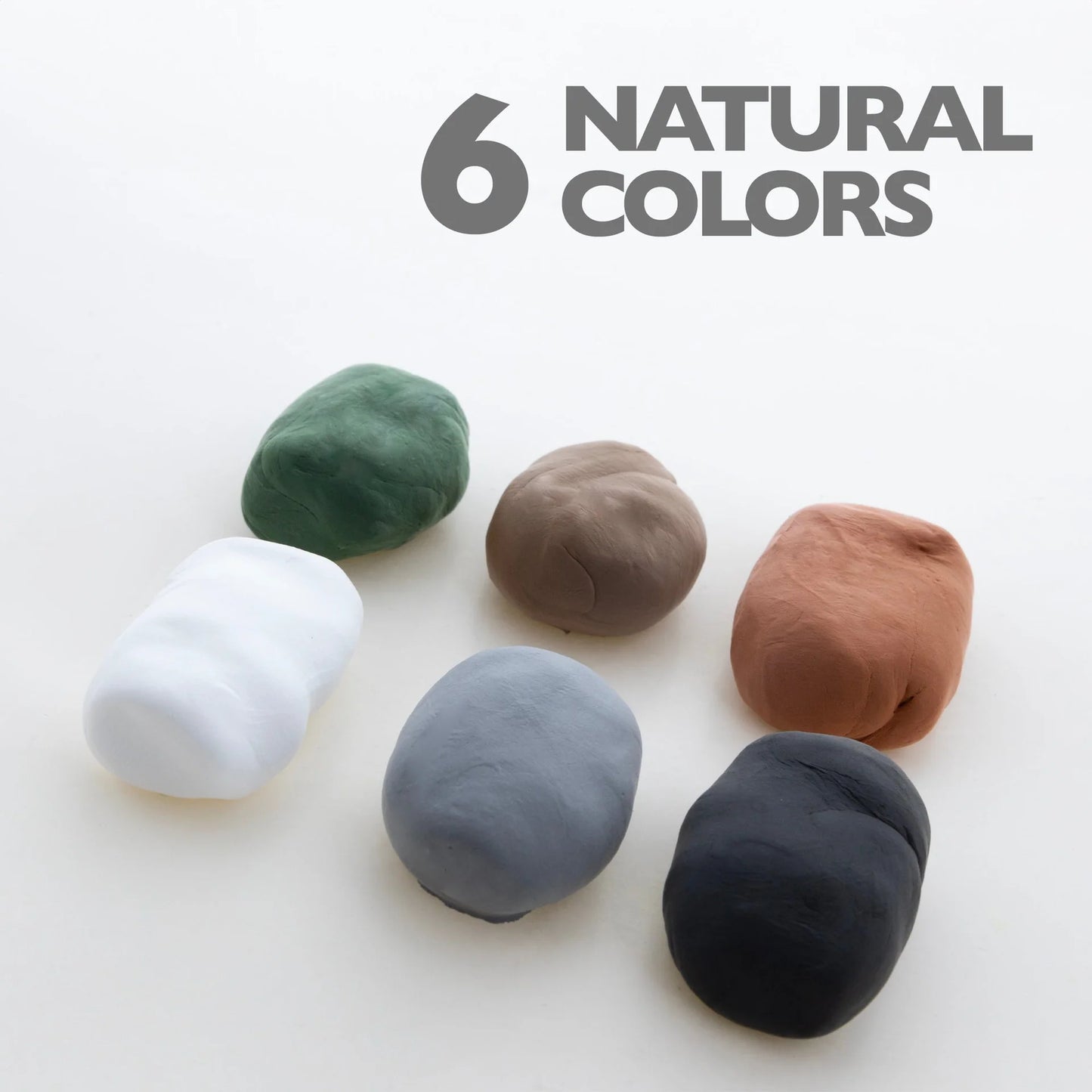 Art Clay & Dough › 2 Oz. Natural / Earth Colors Air Dry Modeling Clay
