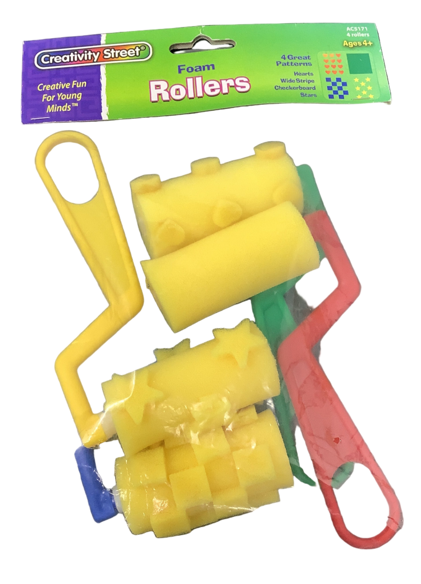 FOAM PATTERN ROLLERS 6" 4/PK.