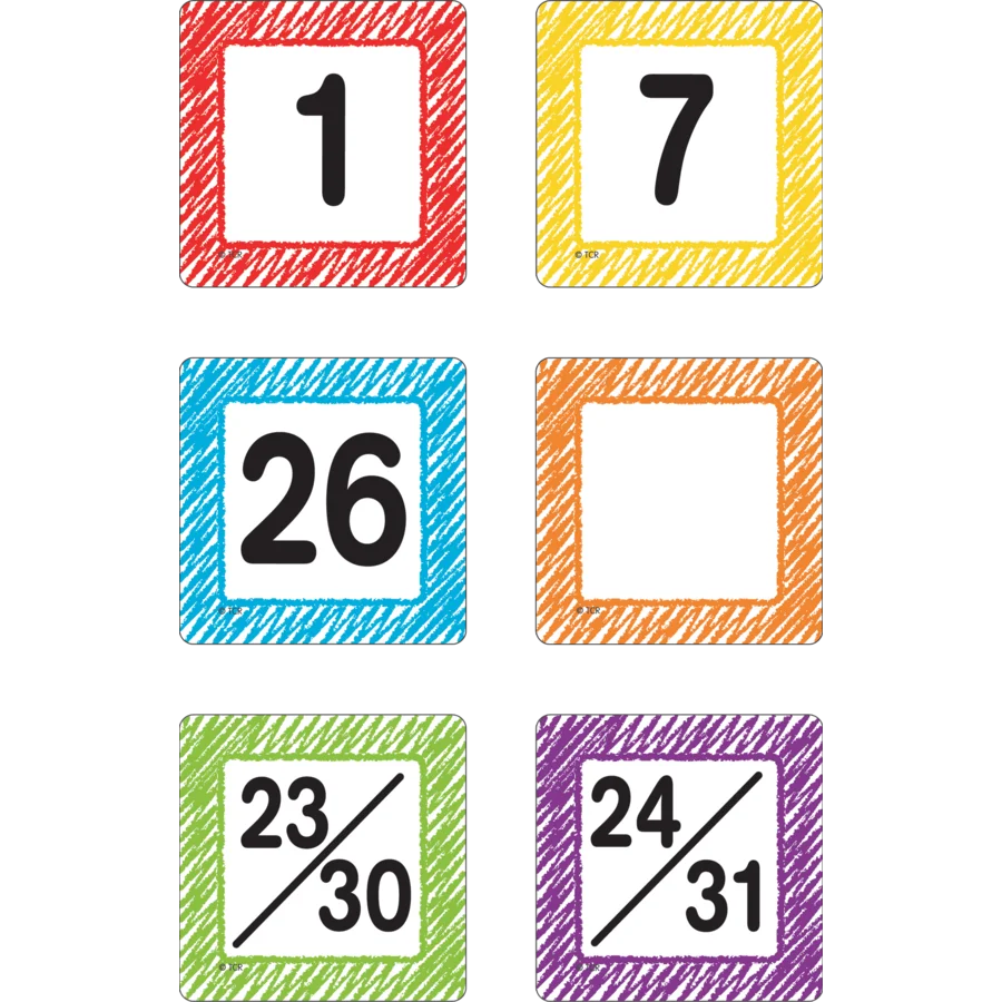 Scribble Calendar Days