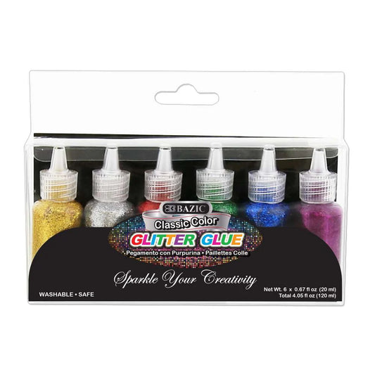 CLASSIC COLOR GLITTER GLUE PENS 10.5MLPQ.6