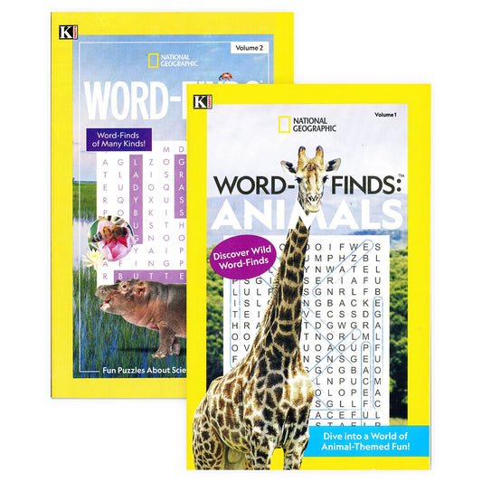 KAPPA National Geographic Word Finds Puzzle Book - Digest Size