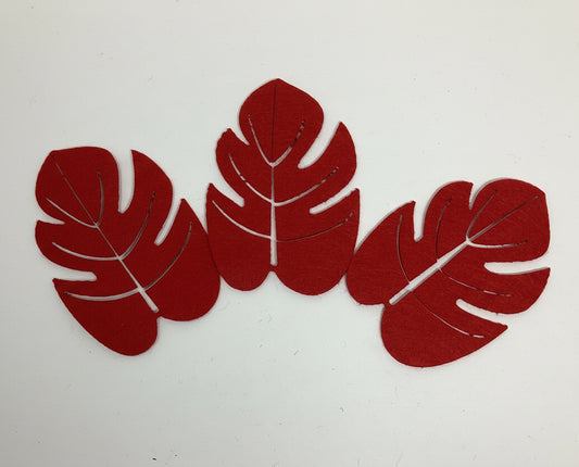 Felt Red  Leaf