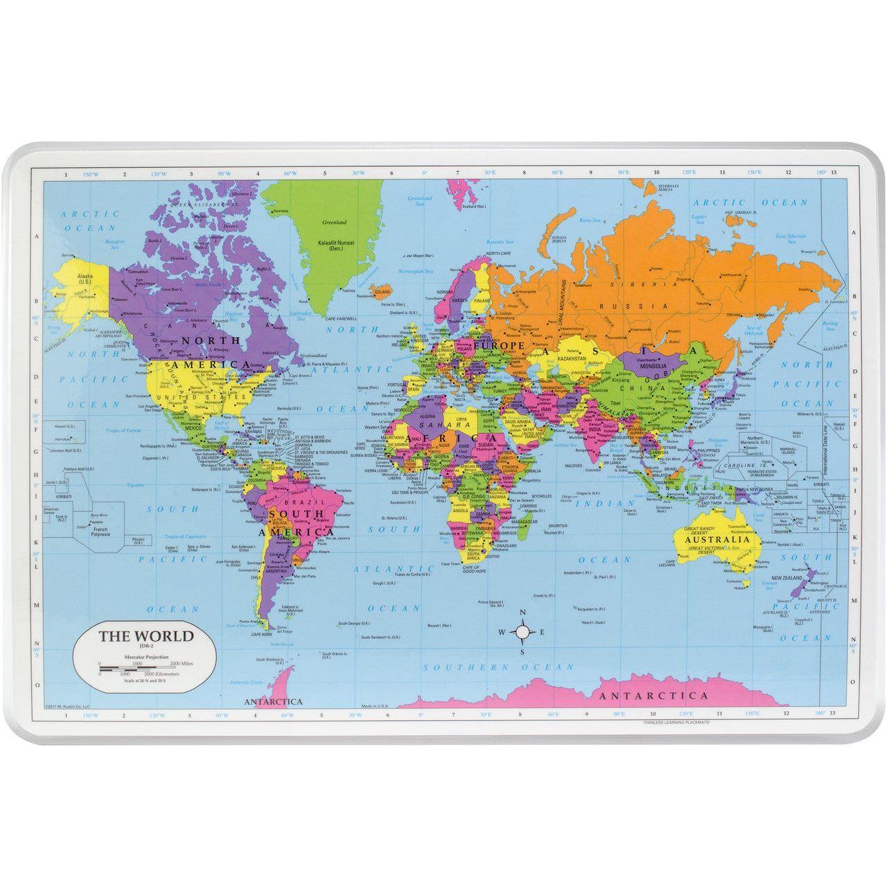THE WORLD PLACEMAT