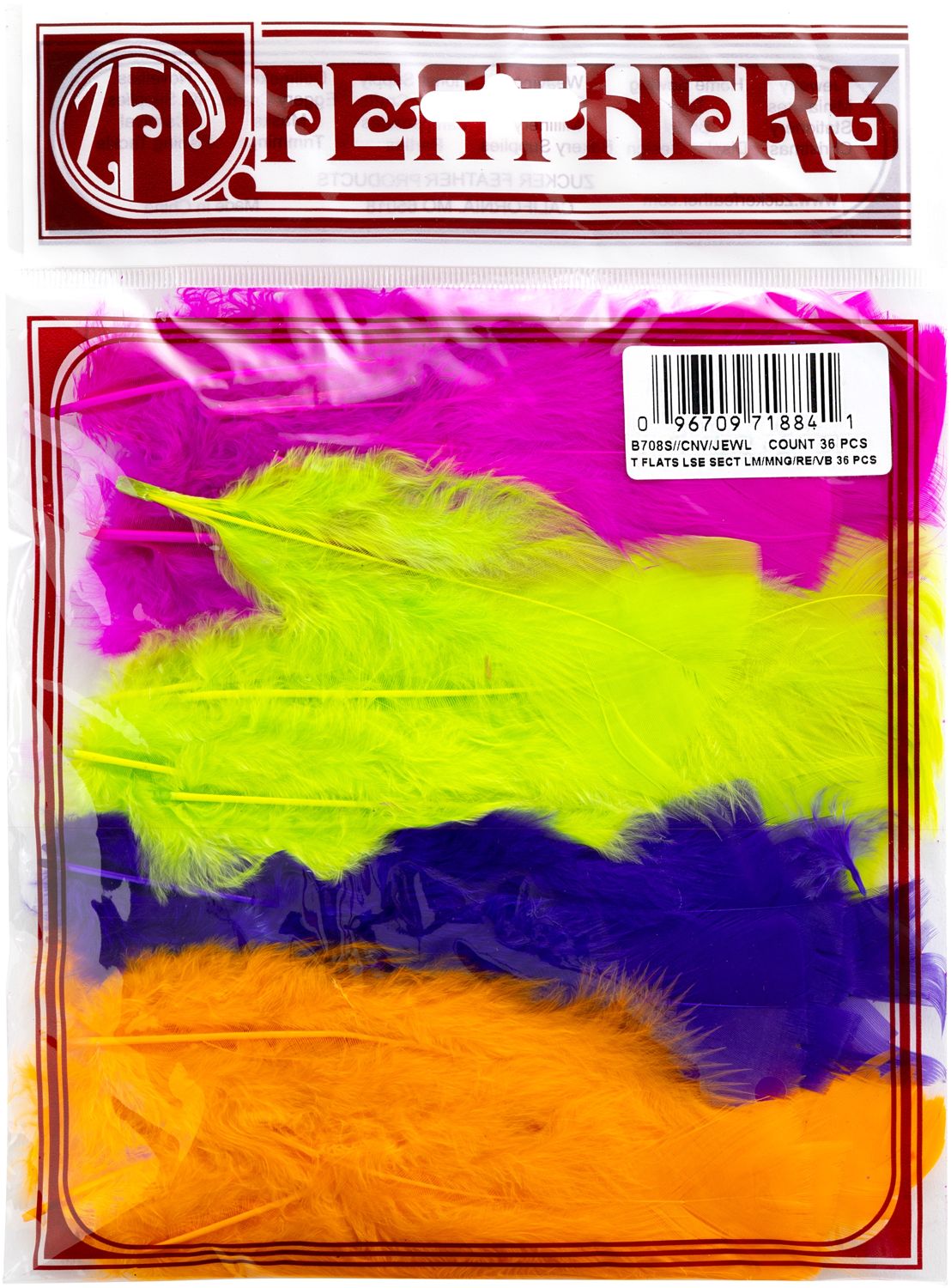 Zucker Turkey Flat Feathers | 36Pkg